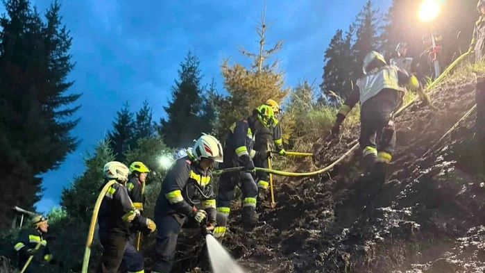 Die Brandstelle lag auf rund 1250 Meter Seehöhe