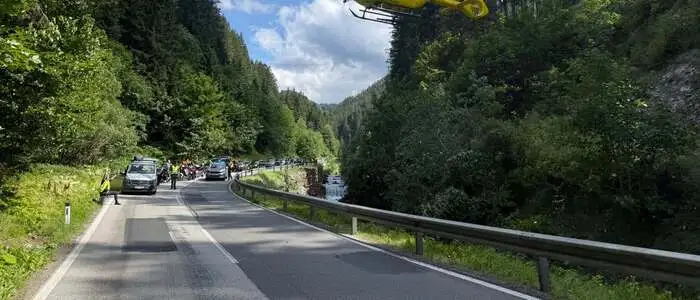 Die Unfallstelle bei Triebental
