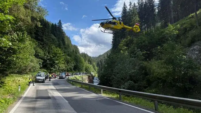 Die Unfallstelle bei Triebental