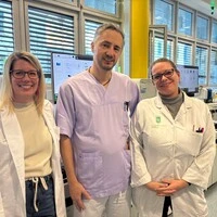 Sandra Eppich, Alexander Riegler und Ulrike Knebel arbeiten am LKH Graz
