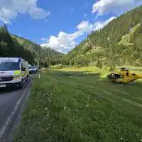 In Mariazell kam es zu einem Unfall nach einem medizinischen Notfall