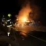 Das Auto stand innerhalb kürzester Zeit in Vollbrand