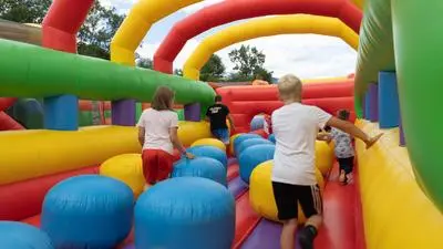 Seit Mitte Juli war die Hüpfburg gut besucht