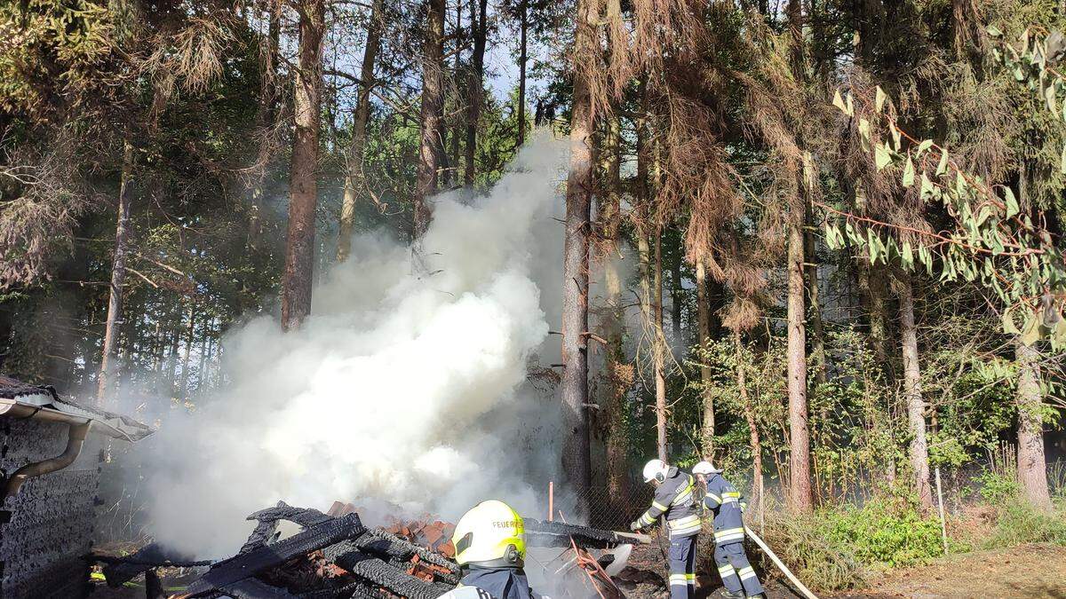 Die Feuerwehren Schölbing, Unterlungitz und Hartberg waren im Einsatz