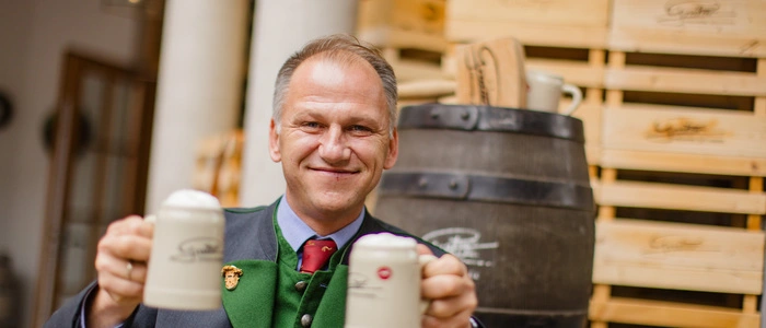 Bei Braumeister Alois Gratzer ist der „Johann“ das beliebteste Bier für Zeltfeste