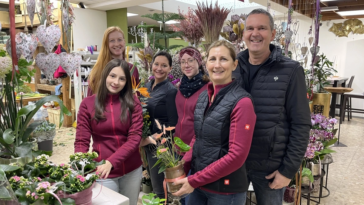 Andrea und Christian Haas sowie das ganze Team von „Blumen Andrea“ sind am Valentinstag immer gut beschäftigt
