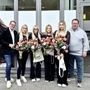 v.l.: Bürgermeister Marcus Martschitsch, Pia Lechner, Luisa Gratzer, Anna Höfler, Chiara Glößl und Christian Sommerbauer, Regionalstellenobmann der WKO Hartberg-Fürstenfeld. Madlen Jokesch fehlt am Bild.