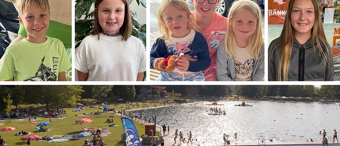 Die Freunde treffen oder schwimmen gehen sind besonders beliebte Aktivitäten in den Sommerferien