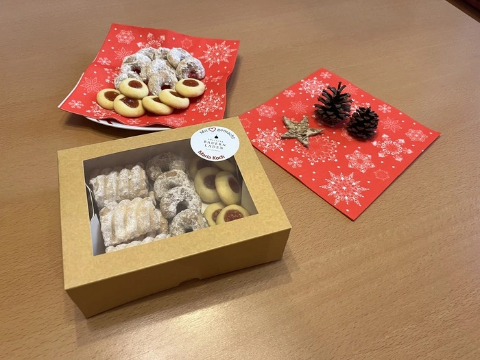 Der Pöllauer Bauernladen sind Kochs Spagatkrapfen erhältlich zusammen mit anderen Produkten von regionalen Landwirten