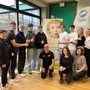Schüler aus der 8D des Borg Hartberg, das Team von „Geben für Leben“ und die „Vermittler“ Verena Ertl und Lena Halwachs