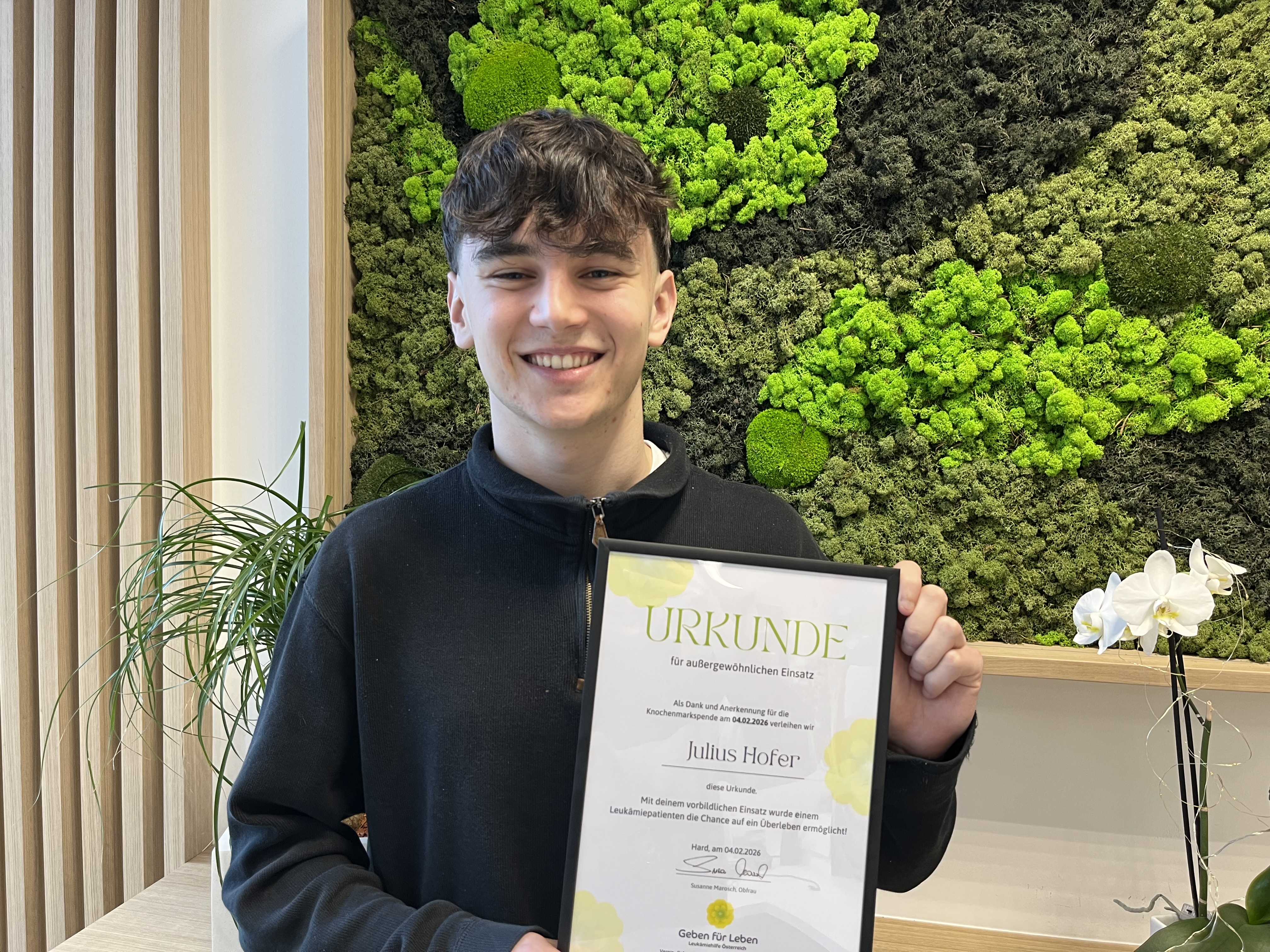 Hofer will mit seiner Geschichte viele Menschen erreichen und sie ebenfalls dazu bewegen, sich als Stammzellen-Spender typisieren zu lassen