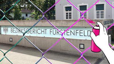 Ein Nachbarschaftsstreit endet mit pinken Aussichten und vor dem Bezirksgericht Fürstenfeld