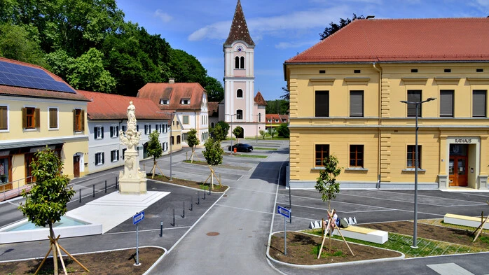 Seit Mai präsentiert sich das Zentrum von Neudau komplett neugestaltet