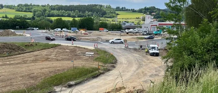 Blick auf die Baustelle – das Projekt soll bis Mitte Dezember abgeschlossen sein. Die Kosten belaufen sich auf rund 2,6 Millionen Euro
