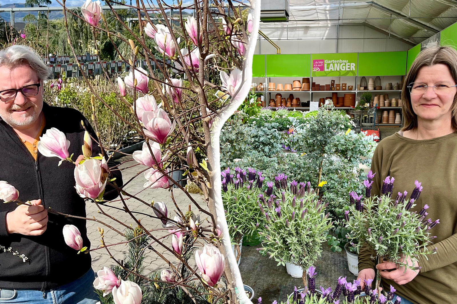 Peter Loidl von der „Baumschule Loidl“ in Kaindorf und Birgit Langer von „Pflanzen Langer“ in Fürstenfeld