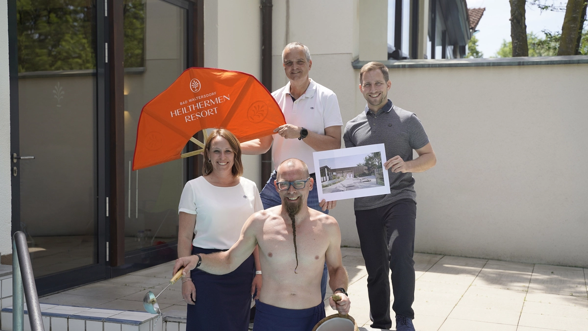 Die neue Aufguss-Sauna im Heilthermen-Resort Bad Waltersdorf soll Platz für 60 Gäste bieten