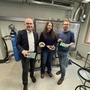 Projektleiter Christian Wartha, Laura Stifter und Michael Peinsipp (v.l.) arbeiten am Pyrolyse-Verfahren