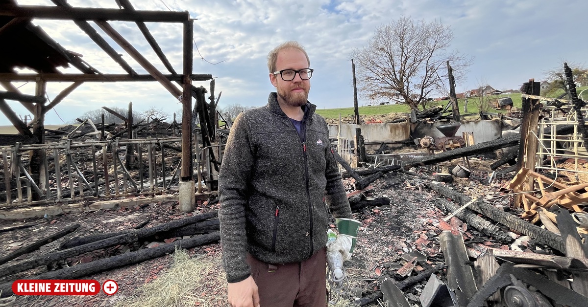 Landwirt rettete Rinder aus brennendem Stall: „In so einem Moment denkt ...