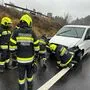 Dienstagmittag kam es auf der A2-Südautobahn bei Schäffern zu einem Verkehrsunfall