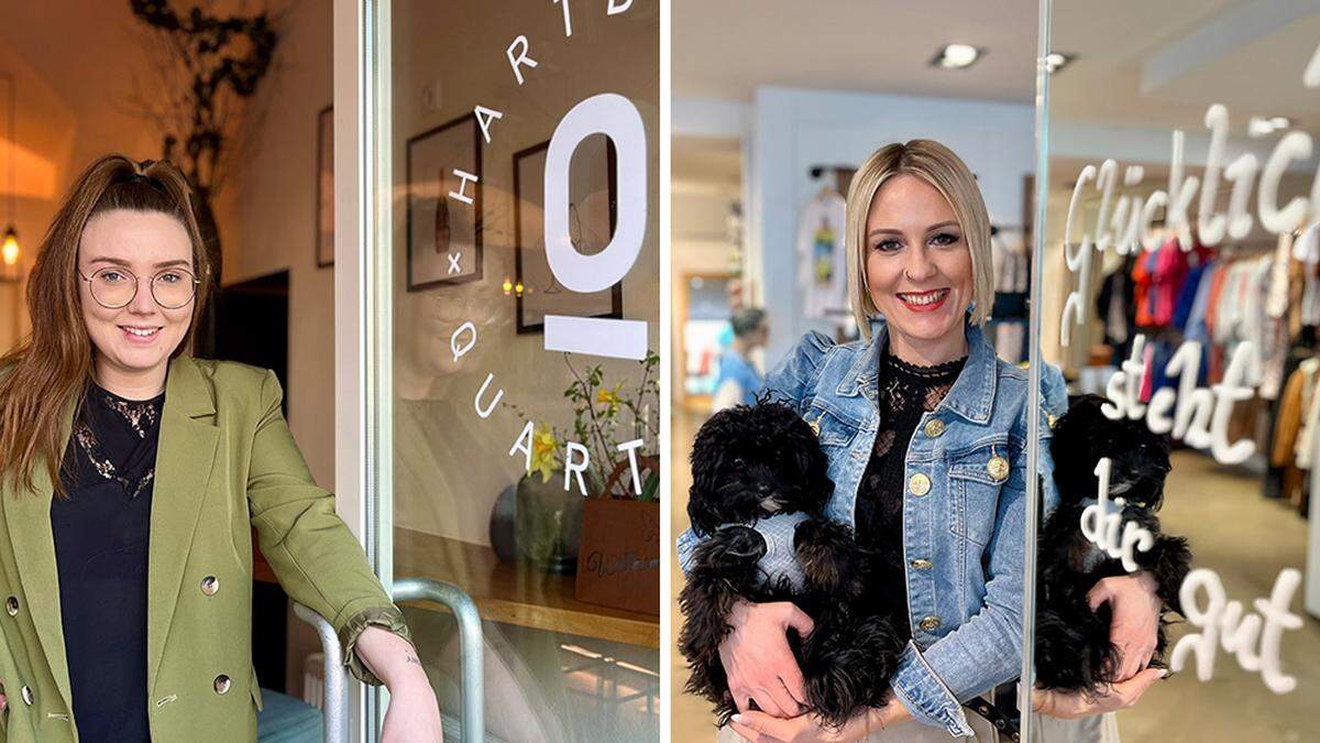 Torina Käfer (Quartier) und Evelyn Pötz (Einzigartig) wagten den Schritt in die Selbständigkeit