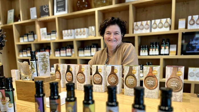 Julia Fandler in der Firmenzentrale in Pöllau