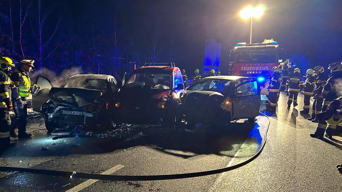 Drei Pkw waren in den Unfall verwickelt