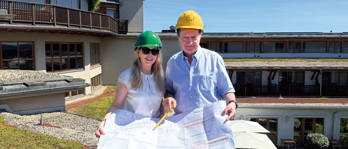 Hoteliers Daniela und Johann Haberl sind bereits in der Bauvorbereitungsphase