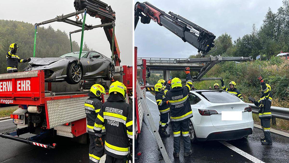 Drei Unfälle auf der A2-Südautobahn am Donnerstag innerhalb kürzester Zeit