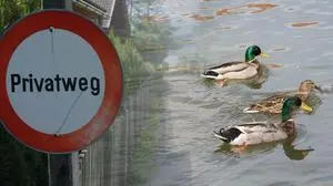 Der Tierschützer stand mit seinem Auto auf einem Privatgrundstück, als er von den Jägern entdeckt worden ist