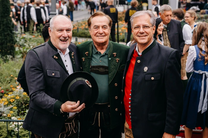 ORF-Landesdir. Gerhard Koch, Rudi Roth und Klaus Scheitegel (Grawe)