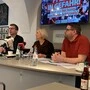 Stadtrat Robert Krotzer, Klubobfrau Claudia Klimt-Weithaler (beide KPÖ) und Diplomkrankenpfleger Wolfgang Schwab