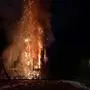 Im Ortszentrum von Deutschfeistritz (Steiermark) stand eine Hecke in Flammen