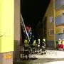 Bewohner wurden mit der Leiter evakuiert