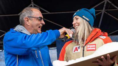 Ski-Ass Conny Hütter wurde in ihrer Heimatgemeinde Kumberg groß gefeiert