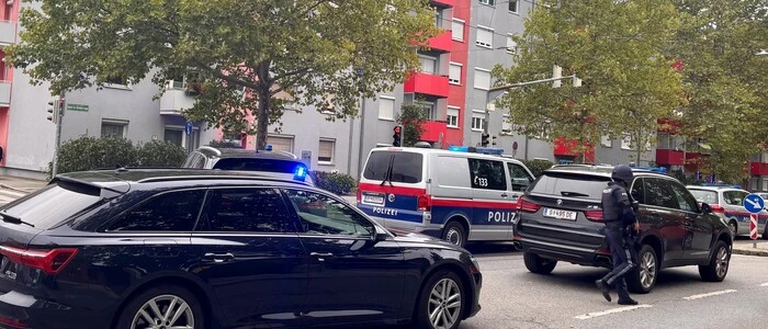 Bild zeigt Polizeiautos auf der Straße