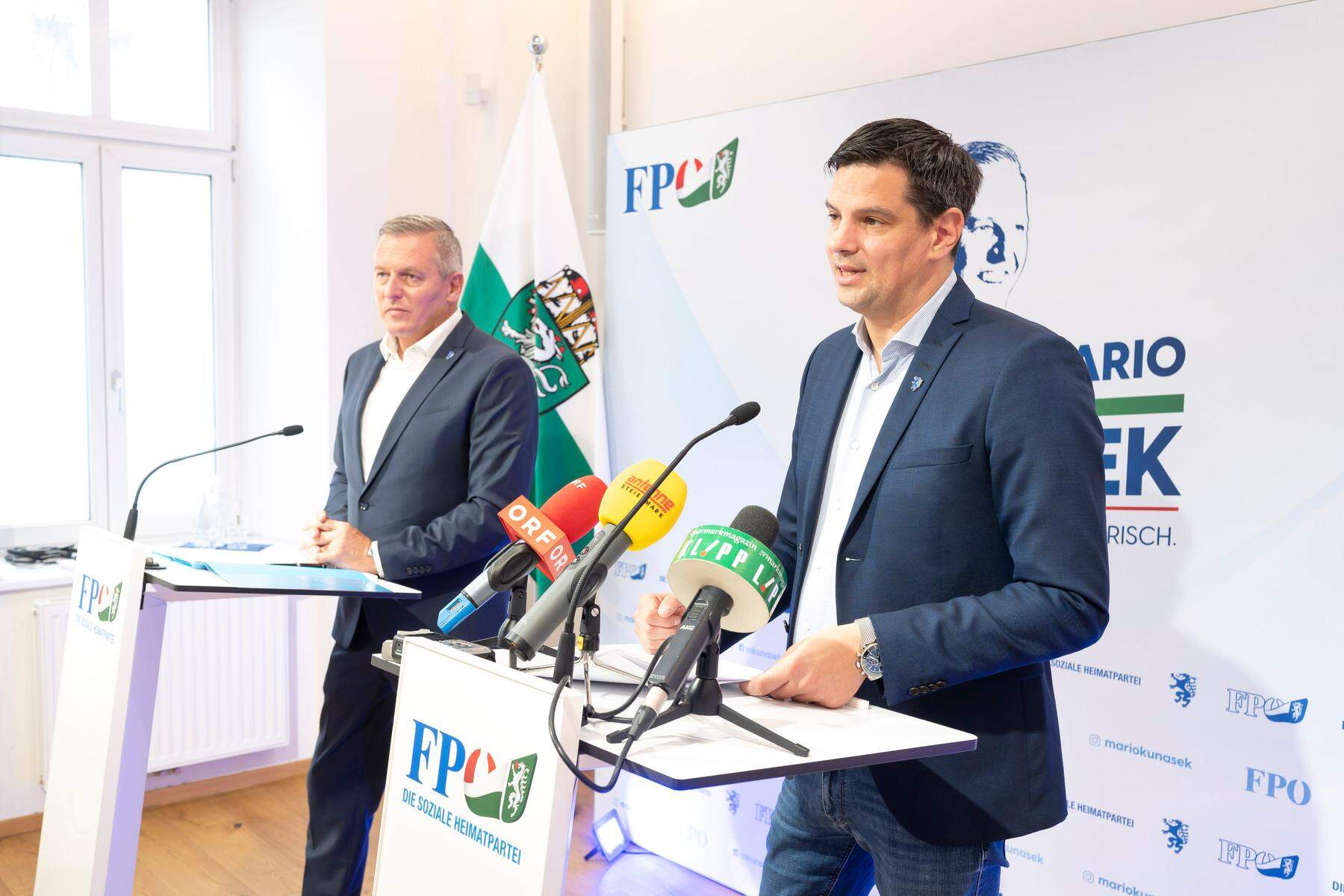 Steirischer FPÖ-Spitzenkandidat: Hannes Amesbauer: „Wir wollen die Steiermark blau einfärben“