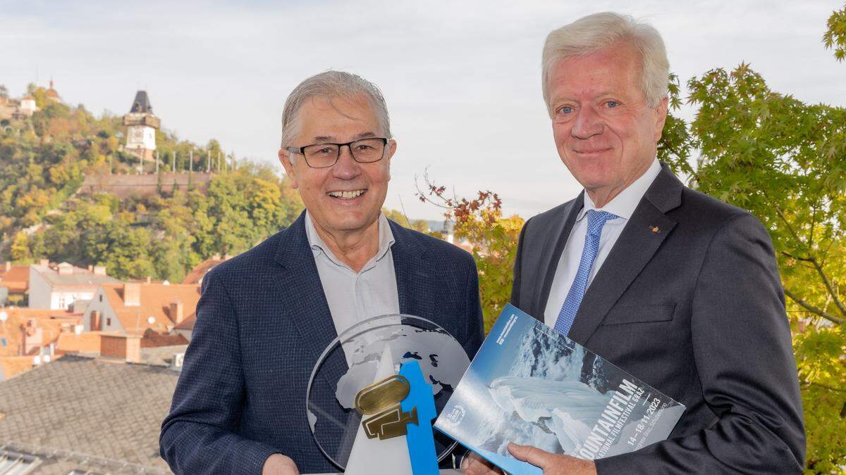 Veranstalter Hans-Robert Schauer und Vorstandsvorsitzender der Steiermärkischen Sparkasse Gerhard Fabisch | Veranstalter Hans-Robert Schauer und Vorstandsvorsitzender der Steiermärkischen Sparkasse Gerhard Fabisch präsentierten gemeinsam das heurige Programm