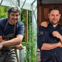 Norbert Thaller (links) vom Gasthaus Restaurant Thaller freut sich über vier Hauben, ebenso wie Manuel und Lisa Liepert (rechts)