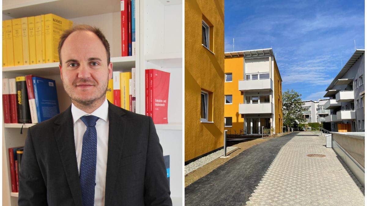 Riccardo Reiterer (l.) eröffnete eine Anwaltskanzlei in St. Stefan ob Stainz, in Deutschlandsberg entsteht neuer Wohnraum (r.)