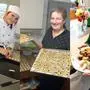 Für die Keksaktion wird fleißig gebacken, in der Mitte ist Initiatorin Grete Kirchleitner mit süßen Naschereien zu sehen