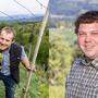 Links: Domenik im Weingarten seiner Familie. Rechts: Peter lebt auf einem Bergbauernhof, den sein Großvater aufgebaut hat