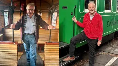 Die Hauptakteure hinter der Rettung des Flascherlzugs: Franz Zettl, Obmann der „Freunde der Stainzerbahn“, und Helmut Poglitsch, Lokführer und Betriebsstellenleiter (v. l.)