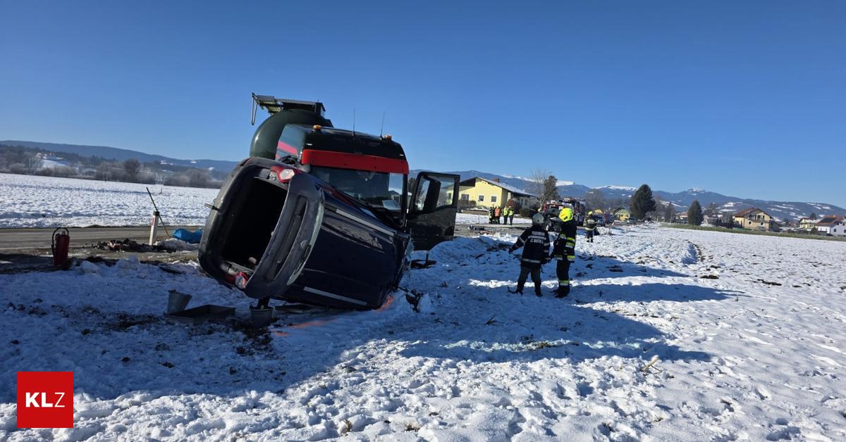 Eingeklemmt-Hochschwangere-bei-Kollision-mit-Tanklaster-schwer-verletzt