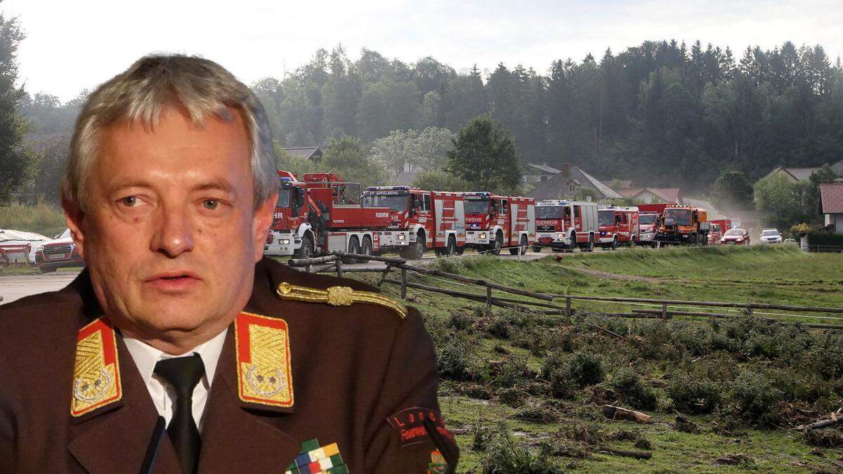 Landesfeuerwehrchef Reinhard Leichtfried: „Zweifellos eine herausfordernde Situation“