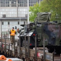 Schweizer Armee bei der Verlegung nach Allentsteig.