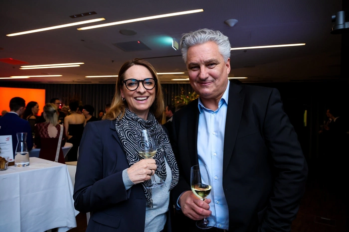 Kleine Zeitung-Geschäftsführerin Xenia Daum und Hubert Patterer, Mitglied der Chefredaktion