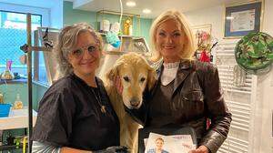 Manuela Petrin und „Frau in der Wirtschaft“-Bezirksvorsitzende Riki Vogl im Hundesalon in Voitsberg