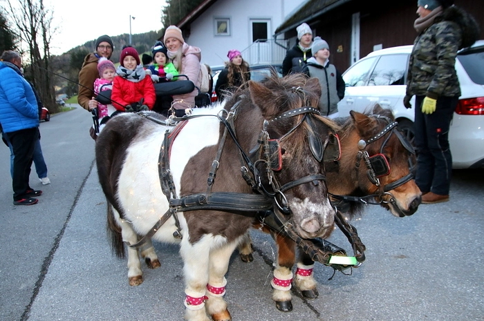 Die Kinder hatten ihren Spaß bei Rundfahrten mit einer Pony-Kutsche.