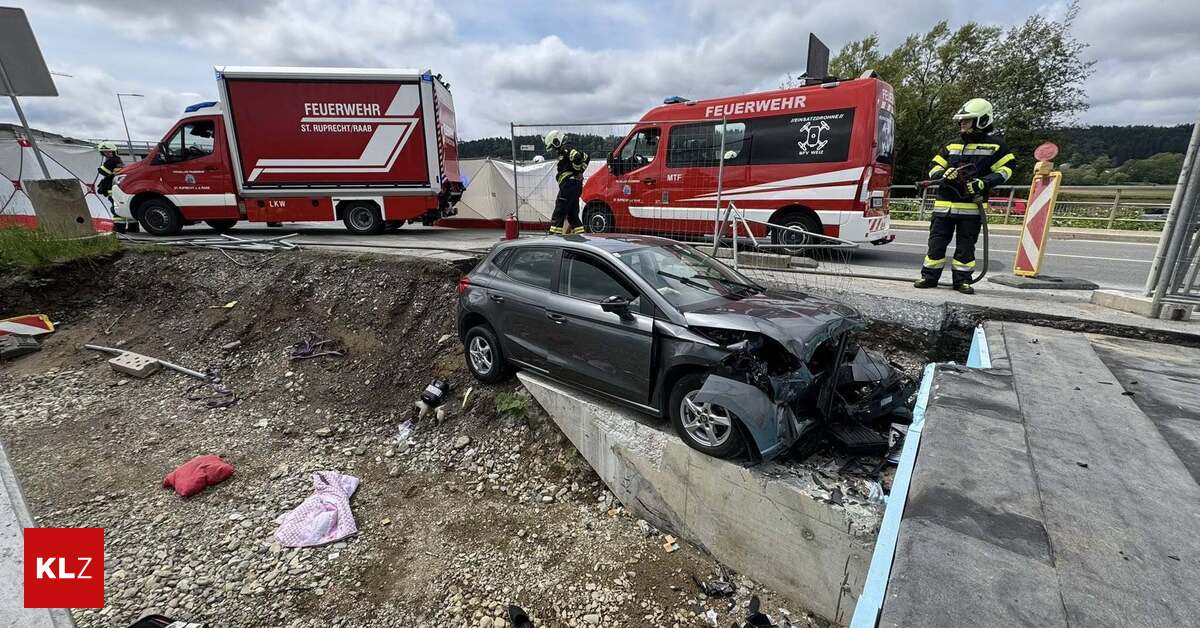 St-Ruprecht-an-der-Raab-Lenkerin-fuhr-mit-Auto-in-Gro-baustelle