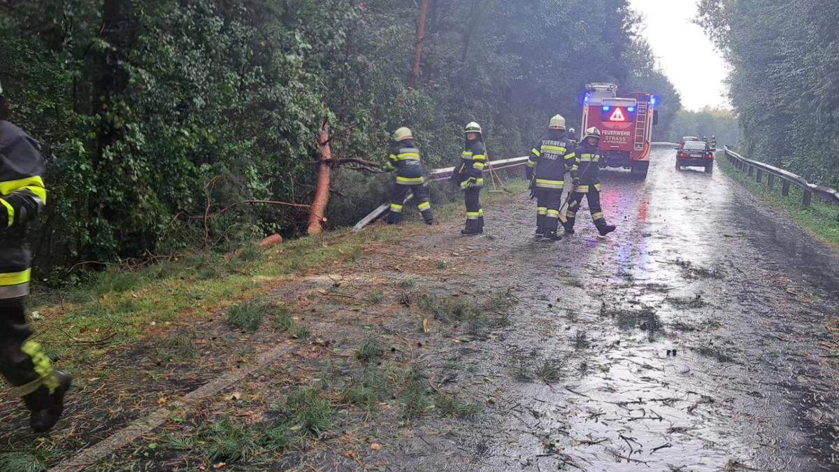 Die Feuerwehren hatten am Abend viel zu tun